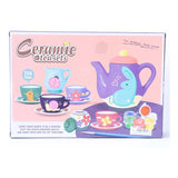 Juego De Té Cerámica Para Decorar  Para Niña Juguete 15 Pcs