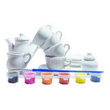 Juego De Té Cerámica Para Decorar  Para Niña Juguete 15 Pcs