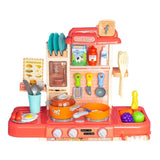 Set Cocina Cocinita Infantil Luz Sonido, Agua Y Vapor 42