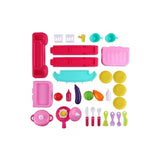 Cocina Cocinita Infantil 2 En 1 Maleta Luz Sonido Alto 63 Cm