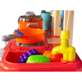 Set Cocina Cocinita Infantil Luz Sonido, Agua Y Vapor 42