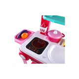 Cocina Cocinita Infantil 2 En 1 Maleta Luz Sonido Alto 63 Cm